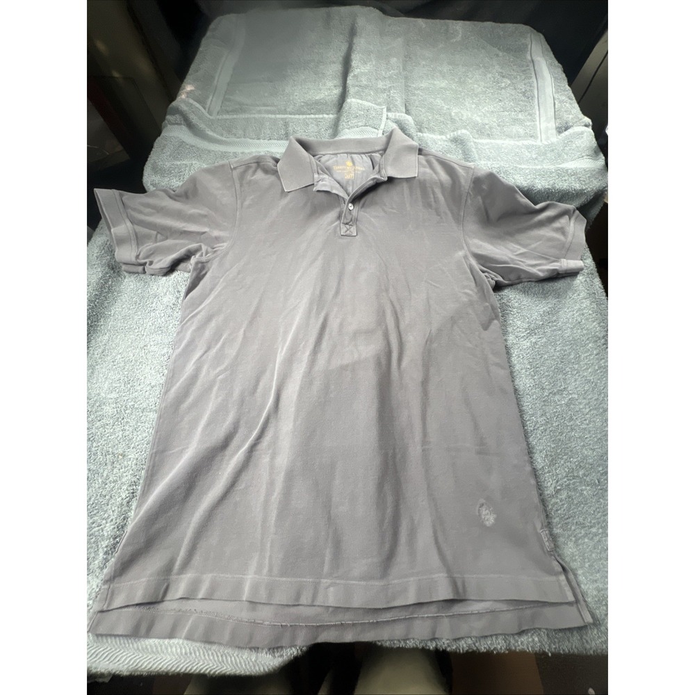 The Territory Ahead Polo Shirt Short‎ Sleeve Sz XL T Gray Textured  Men's